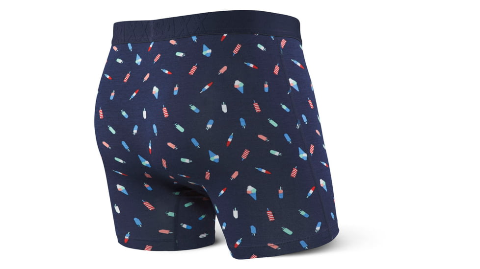 SAXX Undercover Boxer Brief - Mens, Navy Rocket Pop, Medium, SXBB19-RKP-M