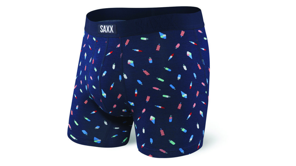 SAXX Undercover Boxer Brief - Mens, Navy Rocket Pop, Medium, SXBB19-RKP-M