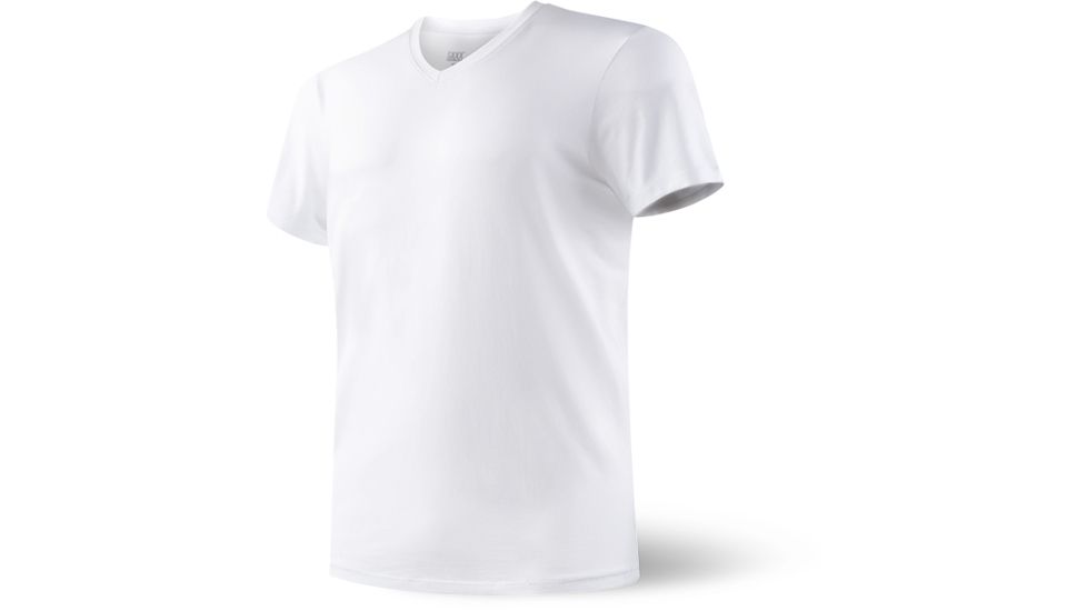 SAXX Undercover Short Sleeve V Neck Shirt - Mens, White, M, SXTV19-WHT-M