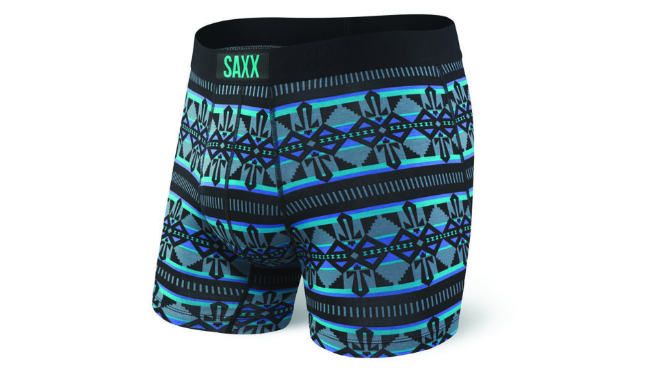 SAXX Vibe Boxer Brief - Mens, Black Trading Blanket, Large, SXBM35-BTB-L