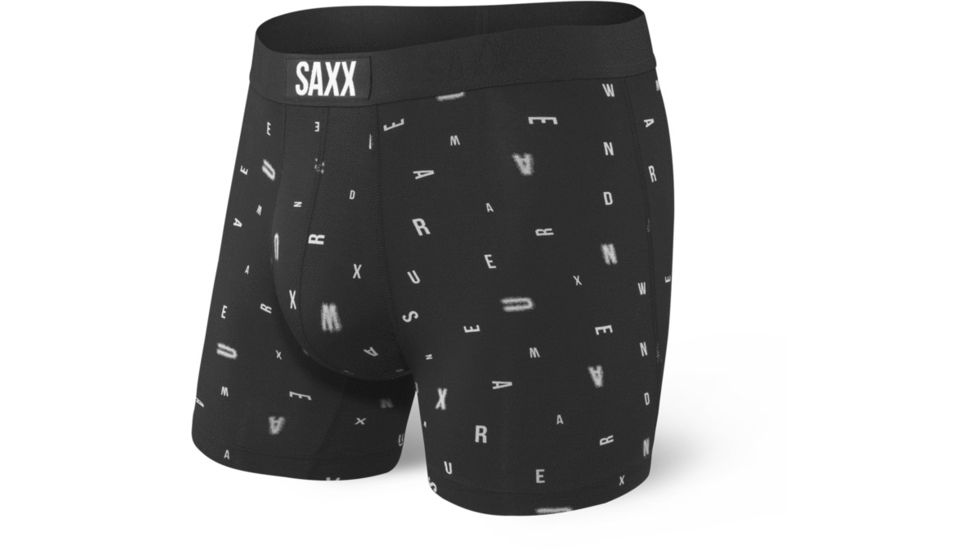 SAXX Vibe Boxer Briefs - Mens, Black Eye Chart, Medium, SXBM35-BEY-M