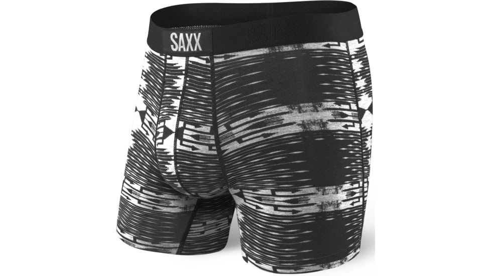 Saxx Vibe Boxer Modern Fit - Men's-Black Canteen-Small