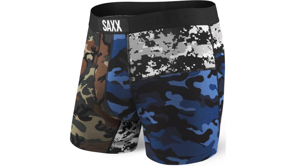 Saxx Vibe Boxer Modern Fit - Men's-Camo Collision-X-Large