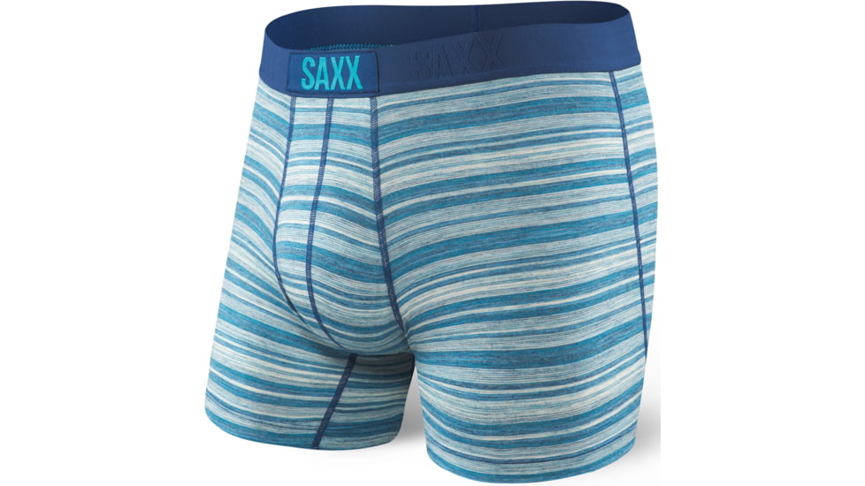 Saxx Vibe Boxer Modern Fit - Men's-Miami Heather Stripe-X-Large