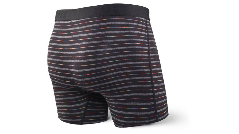 SAXX Vibe Modern Fit Boxer Brief - Mens, Black Gradient Stripe, 2XL, SXBM35-BGRS-XXL