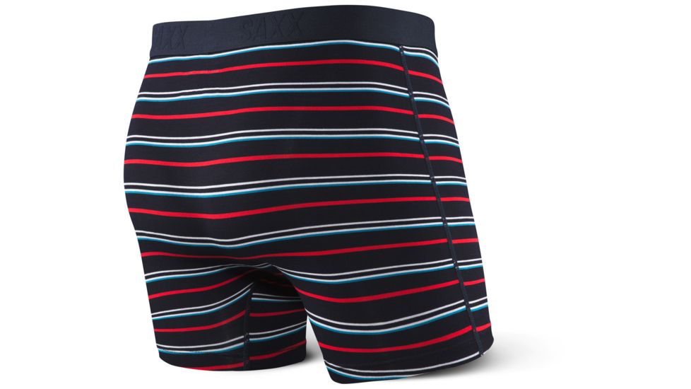 SAXX Vibe Modern Fit Boxer Brief - Mens, Dark Ink Coast Stripe, S, SXBM35-ICS-S