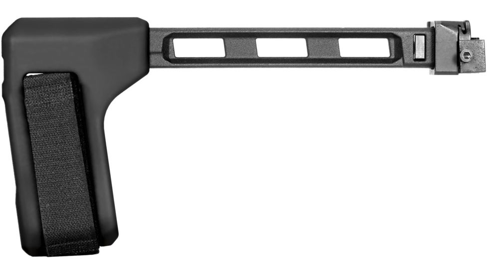 SB Tactical FS1913 Pistol Stabilizing Brace - Sig MPX, MCX, Rattler & Rock River LAR-PDS Compatible, Includes Folding Hinge, Aluminum Strut, Black, FS1913A-01-SB