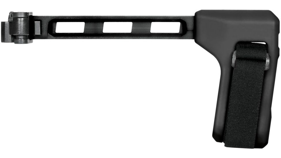 SB Tactical FS1913 Pistol Stabilizing Brace - Sig MPX, MCX, Rattler & Rock River LAR-PDS Compatible, Includes Folding Hinge, Aluminum Strut, Black, FS1913A-01-SB