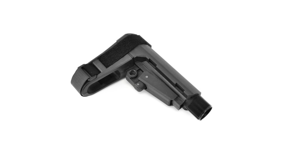 SB Tactical SBA3 Pistol Stabilizing AR Brace w/Mil-Spec Carbine Receiver Extension, Black, SBA3-01-SB