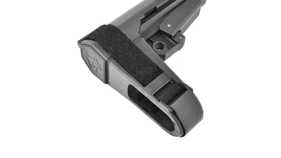 SB Tactical SBA3 Pistol Stabilizing AR Brace w/Mil-Spec Carbine Receiver Extension, Black, SBA3-01-SB