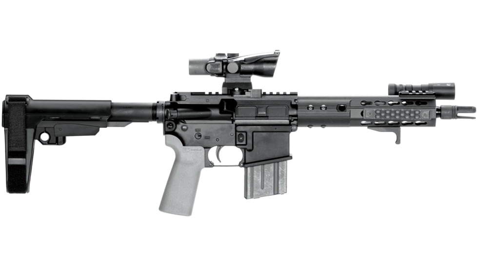 SB Tactical SBA3 Pistol Stabilizing AR Brace w/Mil-Spec Carbine Receiver Extension, Black, SBA3-01-SB