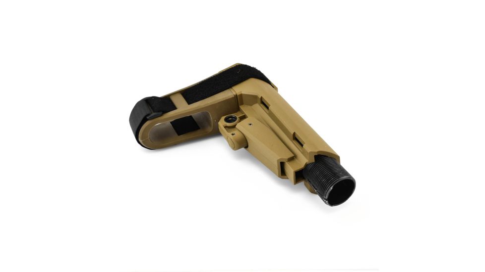 SB Tactical SBA3 Pistol Stabilizing AR Brace w/Mil-Spec Carbine Receiver Extension, Flat Dark Earth, SBA3-02-SB