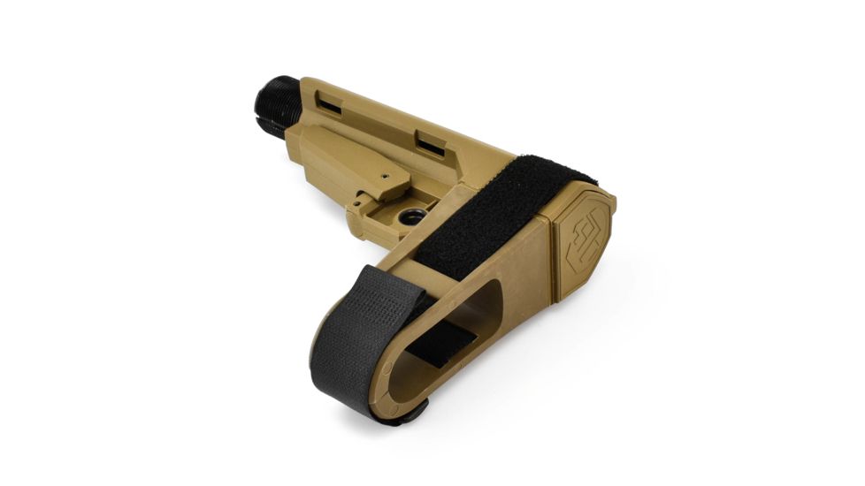 SB Tactical SBA3 Pistol Stabilizing AR Brace w/Mil-Spec Carbine Receiver Extension, Flat Dark Earth, SBA3-02-SB