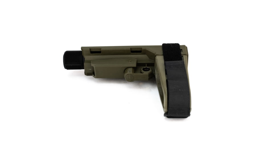 SB Tactical SBA3 Pistol Stabilizing AR Brace w/Mil-Spec Carbine Receiver Extension, OD Green, SBA3-04-SB
