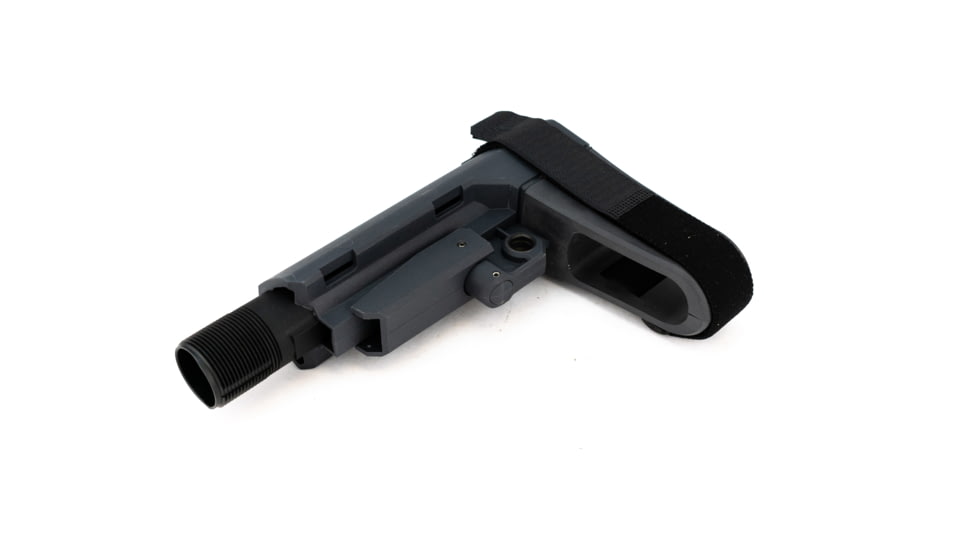 SB Tactical SBA3 Pistol Stabilizing AR Brace w/Mil-Spec Carbine Receiver Extension, Stealth Gray, SBA3-03M-SB
