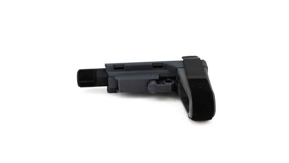 SB Tactical SBA3 Pistol Stabilizing AR Brace w/Mil-Spec Carbine Receiver Extension, Stealth Gray, SBA3-03M-SB