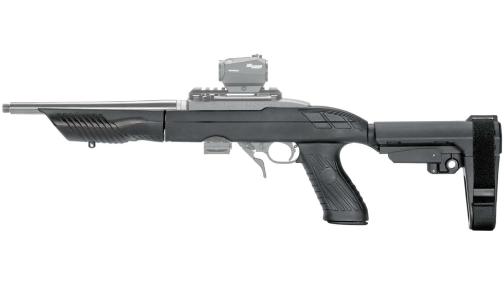 SB Tactical SBA3 Stabilizing Brace Kit w/Adaptive Tactical Chassis, 3-Position, Ruger 10/22 Charger Takedown, Black, 1022A3-01-SB