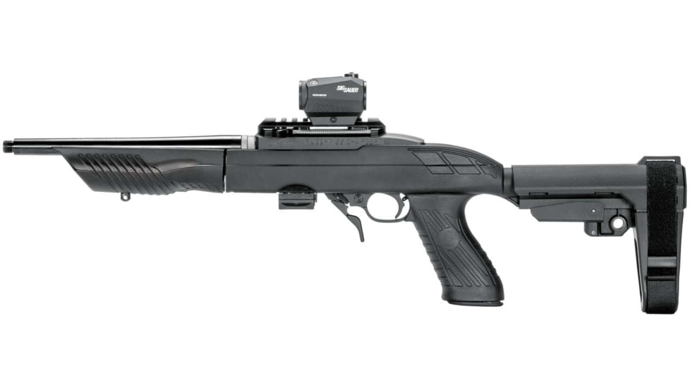 SB Tactical SBA3 Stabilizing Brace Kit w/Adaptive Tactical Chassis, 3-Position, Ruger 10/22 Charger Takedown, Black, 1022A3-01-SB