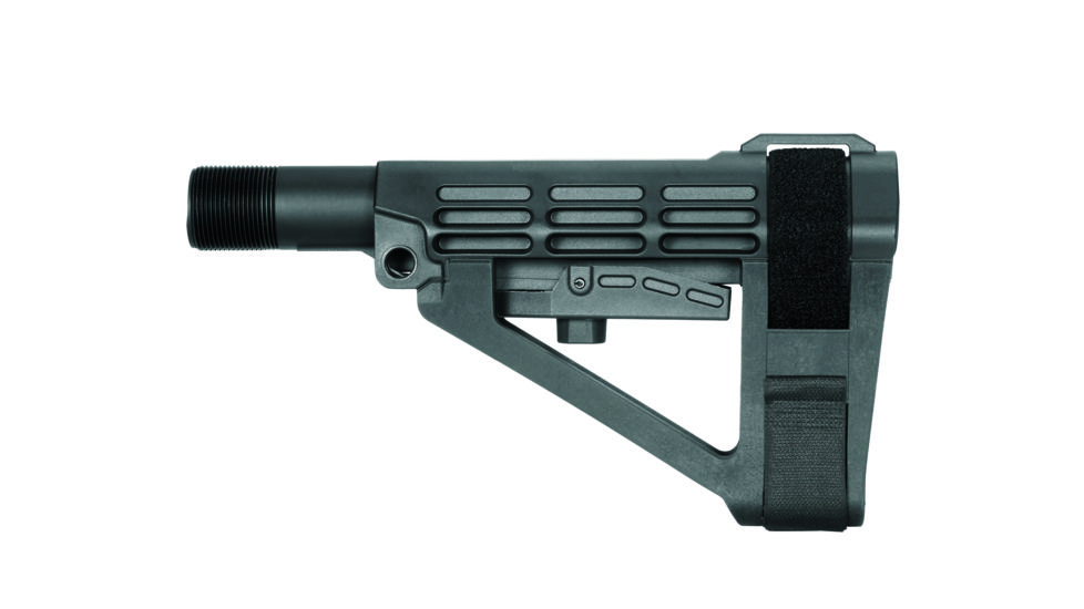 SB Tactical SBA4 Stabilizing Brace,5-Position Adjustable,Black, SBA4-01-SB