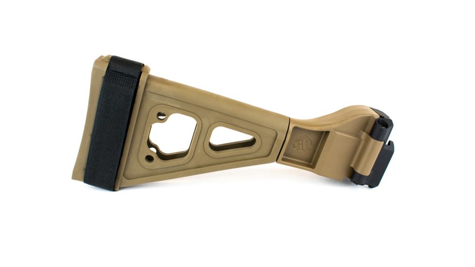 SB Tactical SBT Evo Pistol Stabilizing Brace, Flat Dark Earth, SBTEV-02-SB