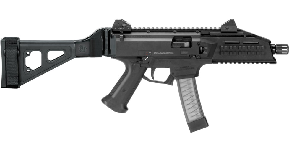 SB Tactical SBT Evo Pistol Stabilizing Brace, Folding, Black SBTEV-01-SB