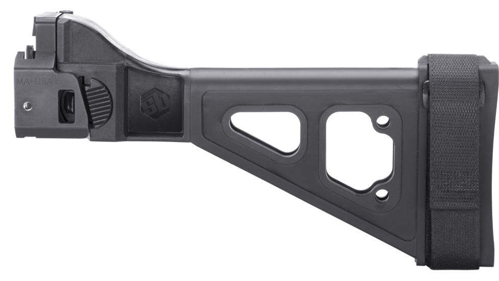 SB Tactical SBT Evo Pistol Stabilizing Brace, Folding, Black SBTEV-01-SB