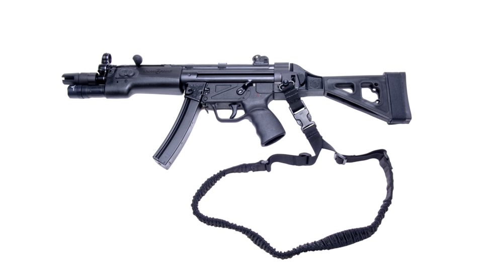 SB Tactical Side Folding Brace SBT5A, Aluminum MP5 Adapter, QD, Black, SBT5A-01-SB