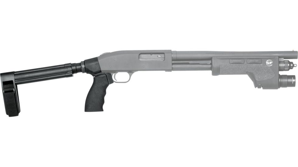 SB Tactical Stabilizing Brace kit for Mossberg 590 Shockwave, SBL, Black, 590-SBL-01-SB