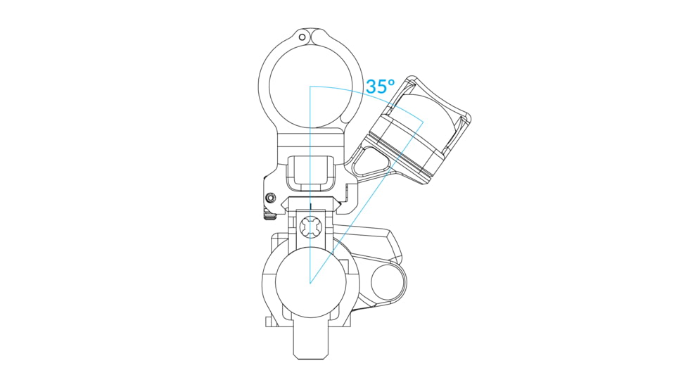 Scalarworks KICK Trijicon RMR Offset Mount, Right Handed, Black, SW1700