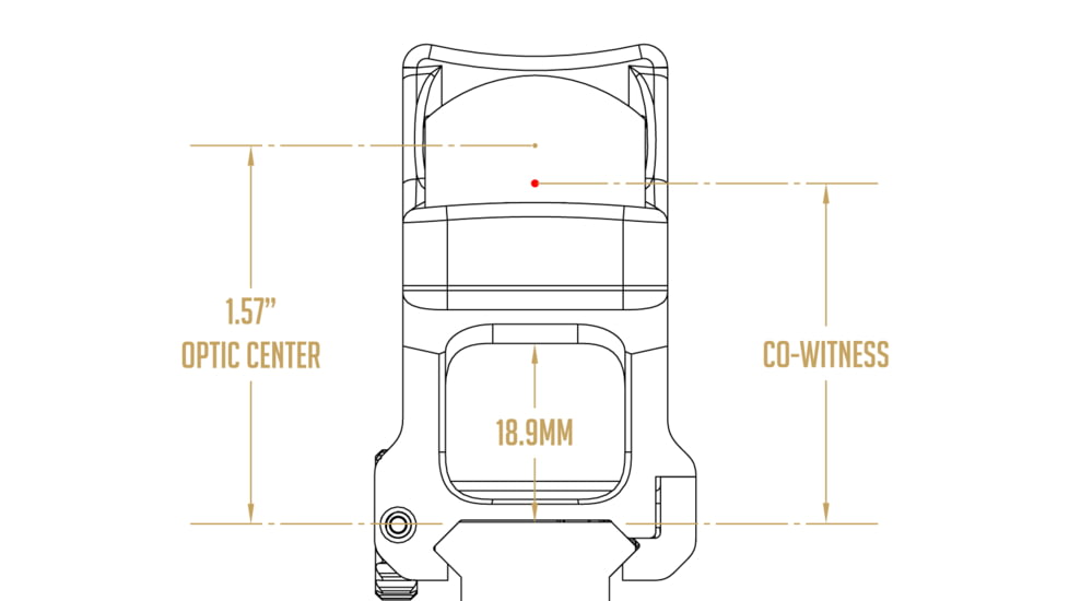 Scalarworks LEAP/04 Trijicon RMR Mount, 1.57in, Black, SW0410
