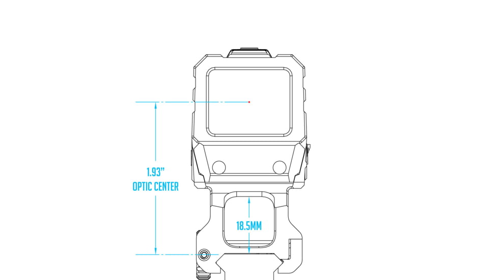 Scalarworks LEAP/11 Quick-detach Red Dot Sight Mount, Standalone, 1.93 in, Black, SW2920