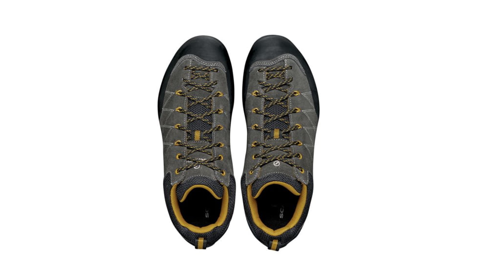 Scarpa Crux Shoes - Mens, Shark/Mustard, 43.5, 72053/350.8-SrkMus-43.5
