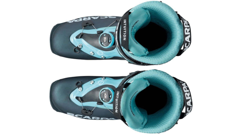 Scarpa F1 Boots - Womens, Anthracite/Aqua, 25, 12173/502.1-AntAqua-25.0