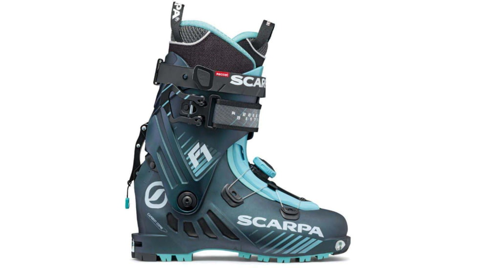 Scarpa F1 Boots - Womens, Anthracite/Aqua, 25, 12173/502.1-AntAqua-25.0