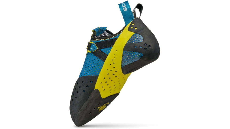 Scarpa Furia Air Climbing Shoes, Baltic Blue/Yellow, 42.5, 70059/000-BbluYel-42.5