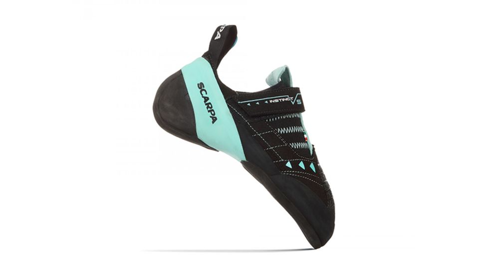 Scarpa Instinct VS Climbing Shoes - Womens, Black/Aqua, Medium, 34.5, 70013/002-BlkAqua-34.5