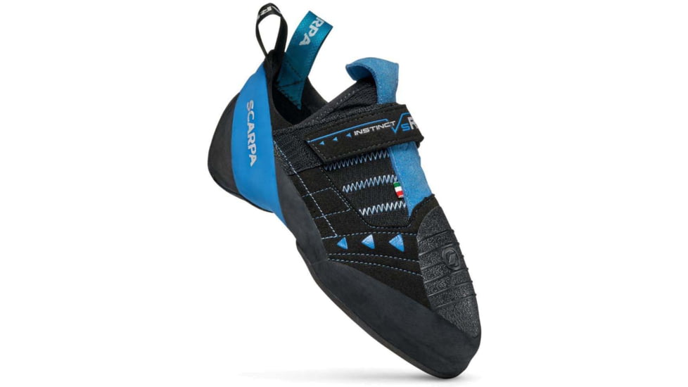 Scarpa Instinct VSR Climbing Shoes, Black/Azure, 38, 70015/000-BlkAzr-38
