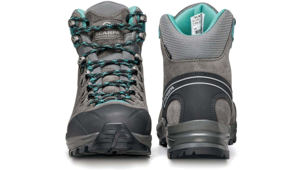 Scarpa Kailash Trek GTX Backpacking Boots - Womens, Smoke/Lagoon, Medium, 36, 61056/202-SmkLag-36