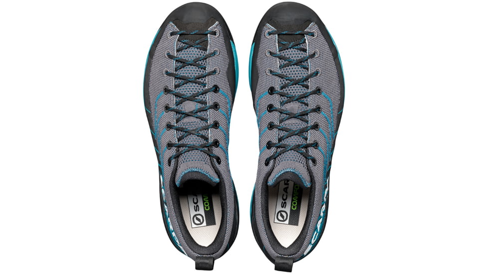 Scarpa Mescalito KN Climbing Shoes - Mens, Grey/Lake Blue, 43, 72111-350-GryLblu-43