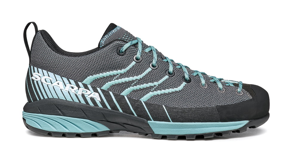 Scarpa Mescalito KN Climbing Shoes - Womens, Grey/Aqua, 38.5, 72111-352-GryAqua-38.5