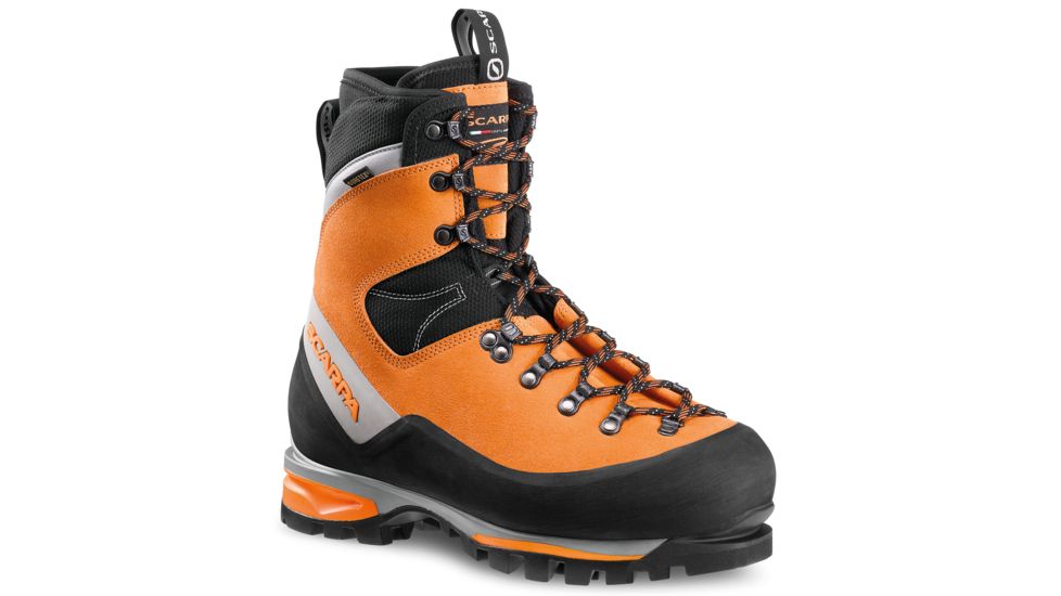 Scarpa Mont Blanc GTX Mountaineering Boot - Men's, Mango, 41 EU 87501/201-Mango-41