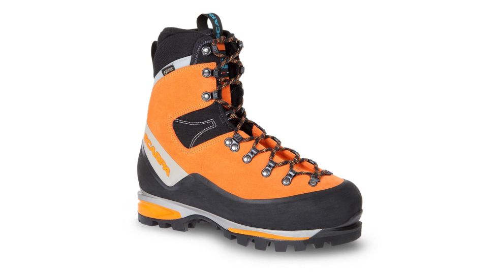 Scarpa Mont Blanc GTX Mountaineering Boot - Mens, Mango, 41, 87501/201-Mango-41
