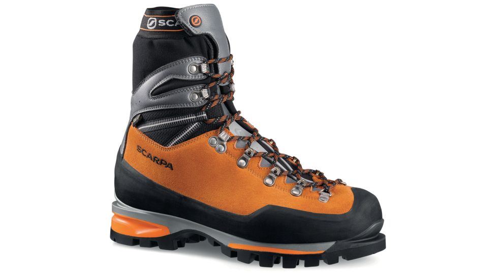 Scarpa Mont Blanc Pro GTX Mountaineering Boot - Men's, Orange, 46.5 EU, 87508/201-Orng-46.5