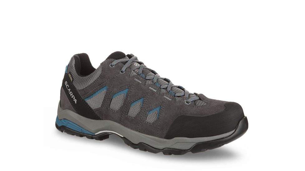 Scarpa Moraine GTX Hiking Shoes - Mens, Grey/Lake Blue, Medium, 44.5, 63074/201-GryLblu-44.5