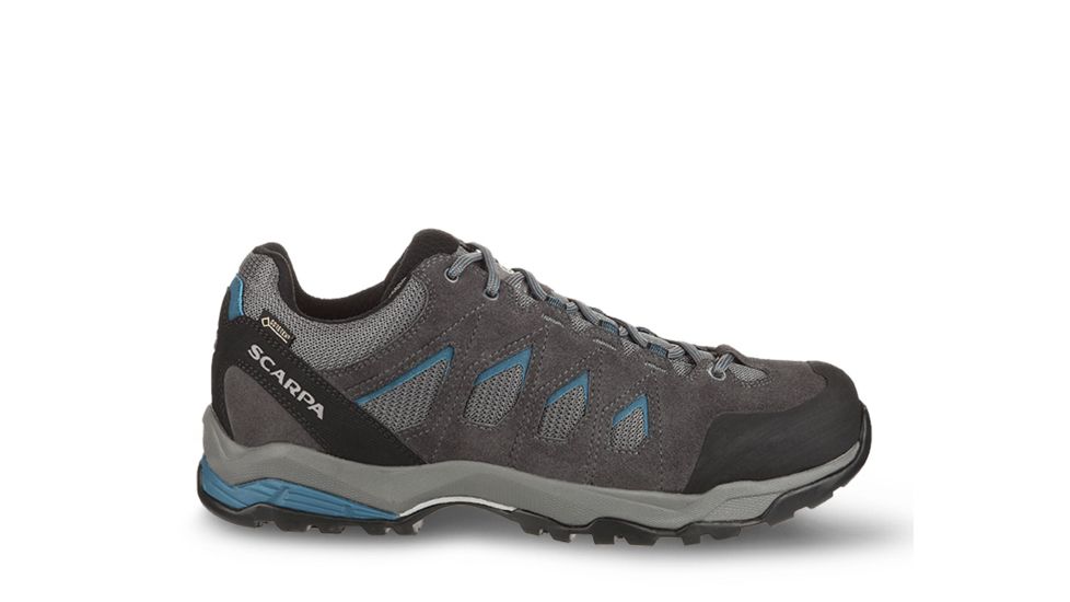 Scarpa Moraine GTX Hiking Shoes - Mens, Grey/Lake Blue, Medium, 44.5, 63074/201-GryLblu-44.5