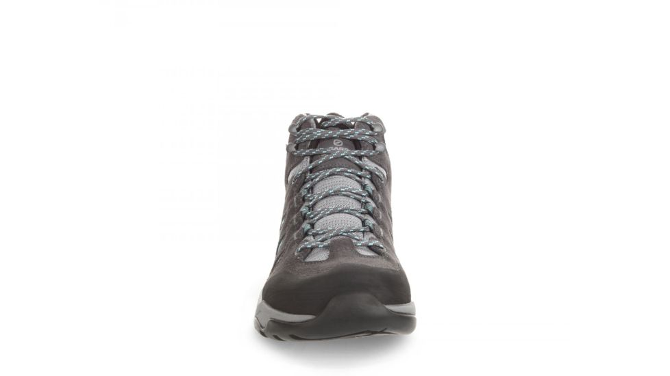 Scarpa Moraine Mid GTX Hiking Shoes, Womens, Grey/Lagoon, Medium, 38.5, 63064/202-GryLag-38.5