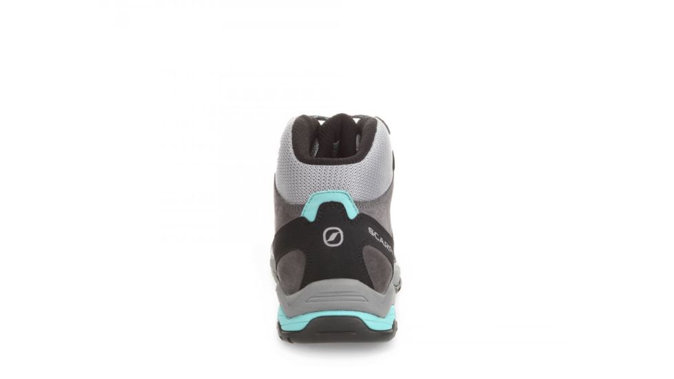 Scarpa Moraine Mid GTX Hiking Shoes, Womens, Grey/Lagoon, Medium, 38.5, 63064/202-GryLag-38.5