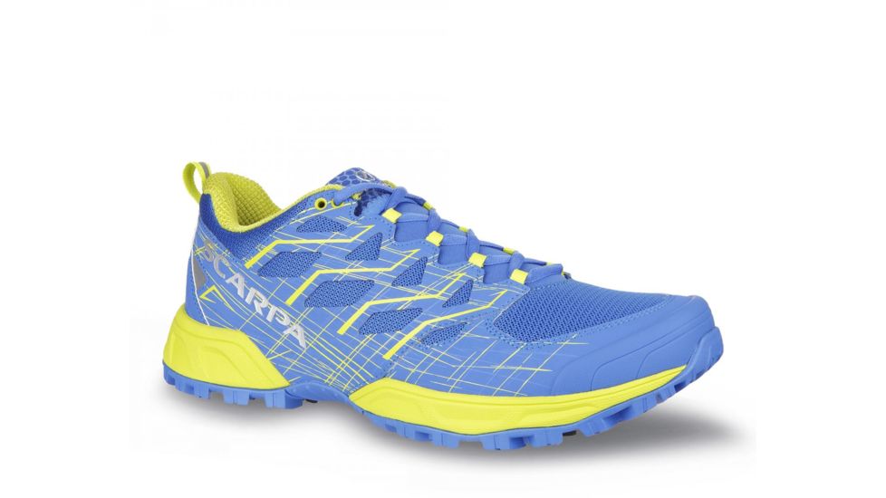 Scarpa Neutron 2 Trail Running Shoes - Mens, Grecian Blue/Spring Green, Medium, 40, 33036/350-GbluSgrn-40
