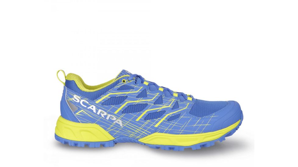 Scarpa Neutron 2 Trail Running Shoes - Mens, Grecian Blue/Spring Green, Medium, 40, 33036/350-GbluSgrn-40