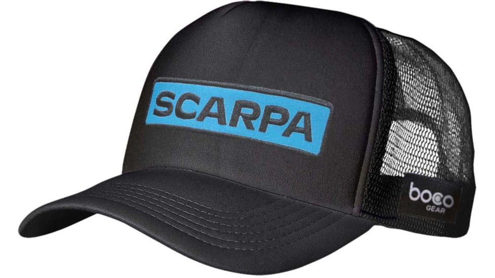 Scarpa Patch Trucker Hat, Black, One Size, SGEAR.PATCHTRUCK22-Blk-OS